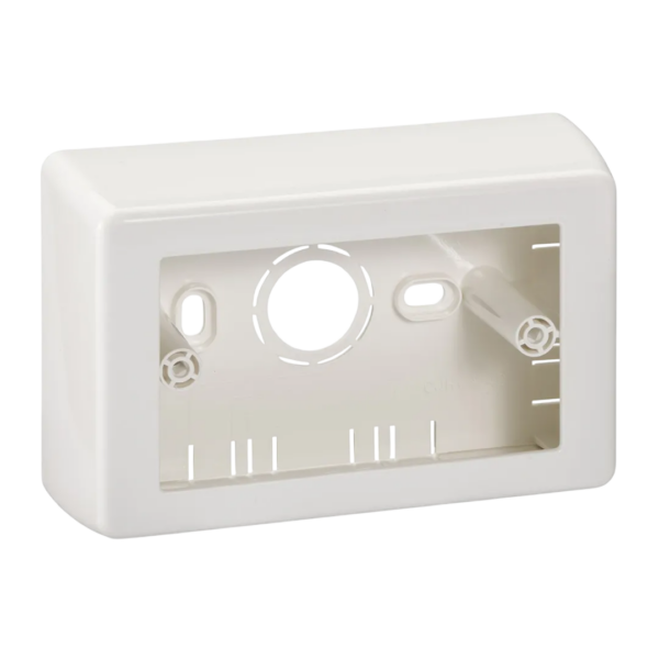 Caja eléctrica Dexson 2x4 40 mm plástica para canaleta blanca