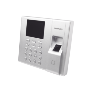 Terminal de Control de Acceso Hikvision DS-K1T8003MF – Lector Biométrico y de Tarjetas MIFARE, 1.000 Huellas, Soporte para Asistencia