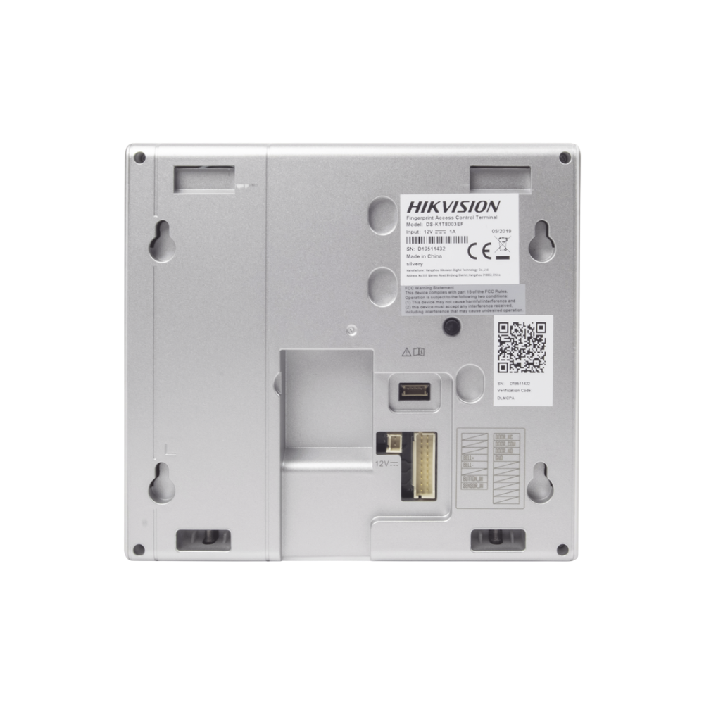 Terminal de Control de Acceso Hikvision DS-K1T8003MF – Lector Biométrico y de Tarjetas MIFARE, 1.000 Huellas, Soporte para Asistencia - Image 4