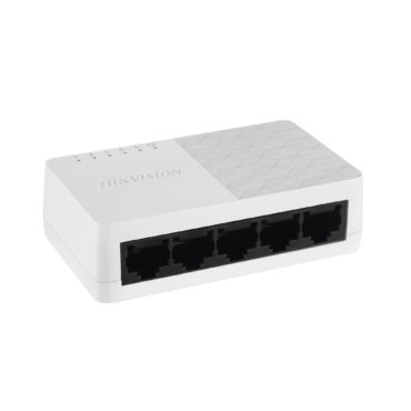 Switch Hikvision DS-3E0105D-O 5 Puertos Fast Ethernet 10/100 Mbps Uso Exterior IP67 No Administrable