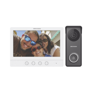 Kit Videoportero Hikvision DS-KIS213 con Monitor 7" y Cámara IP Integrada