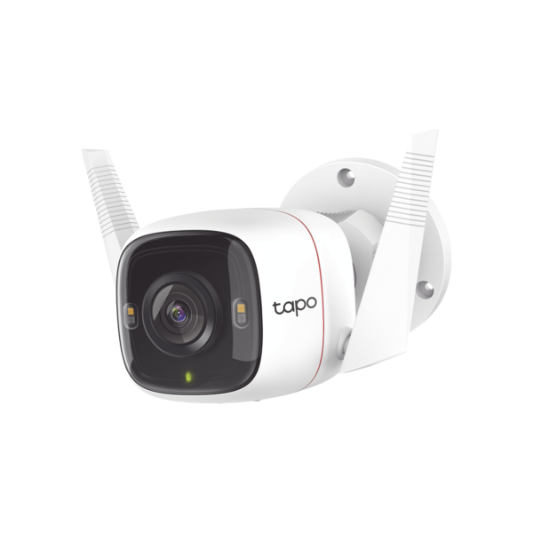 Cámara de Seguridad TP-Link Tapo C320WS – Exterior, 3MP, Wi-Fi/Ethernet, Visión Nocturna 30 m, Audio Bidireccional, Alarma de Luz y Sonido