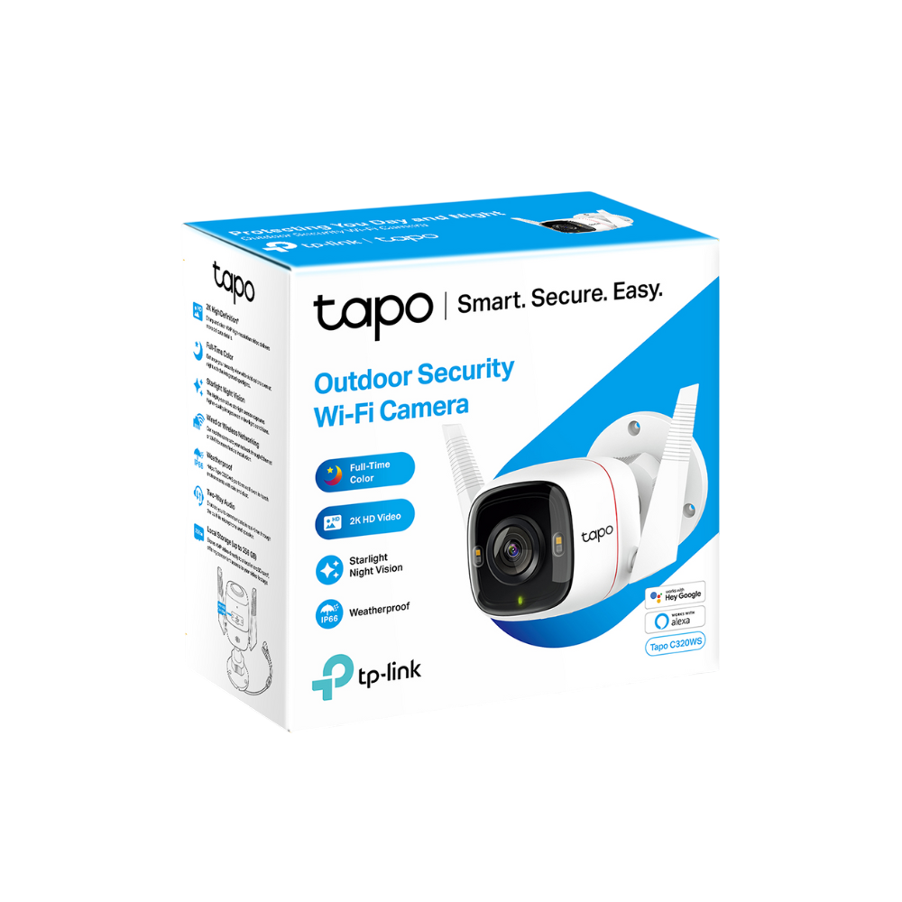Cámara de Seguridad TP-Link Tapo C320WS – Exterior, 3MP, Wi-Fi/Ethernet, Visión Nocturna 30 m, Audio Bidireccional, Alarma de Luz y Sonido - Image 4