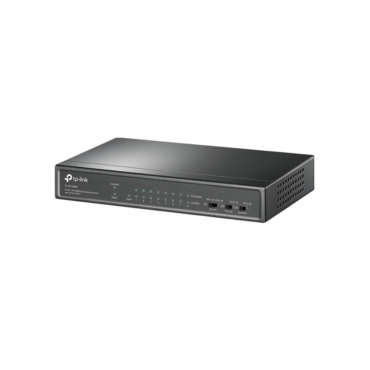 Switch TP-Link TL-SF1009P – 9 Puertos RJ45 10/100 Mbps, 8 Puertos PoE+, Alimentación y Transferencia de Datos