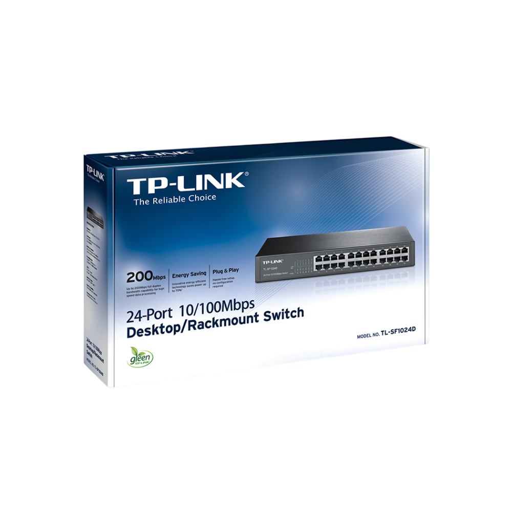 Switch TP-Link TL-SF1024D de 24 Puertos 10/100 Mbps, Montaje en Rack o Escritorio, Carcasa Plástica - Image 3
