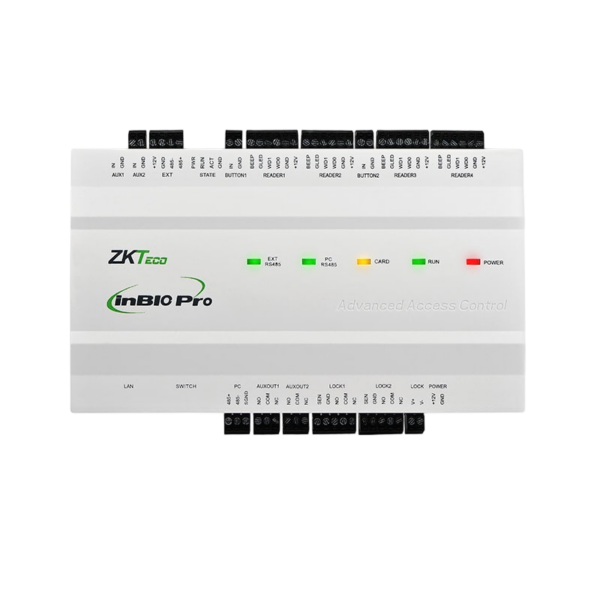 Panel de Control de Acceso ZKTeco inBio260 Pro Green Label 2 Puertas con Gabinete y Fuente